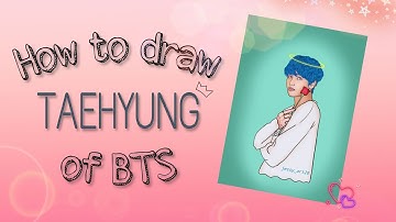 DRAW TAEHYUNG / V OF BTS / IbisPaint x CARTOON TUTORIAL ♡