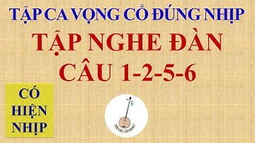 Bài 34: DẠY CA VỌNG CỔ | TẬP NGHE ĐÀN LUYỆN NHỊP - CÂU 1-2-5-6