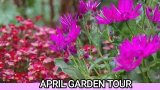 APRIL GARDEN TOUR / BEAUTIFUL SMALL BACKYARD INSPIRATION/GARDEN MAKEOVER IDEAS