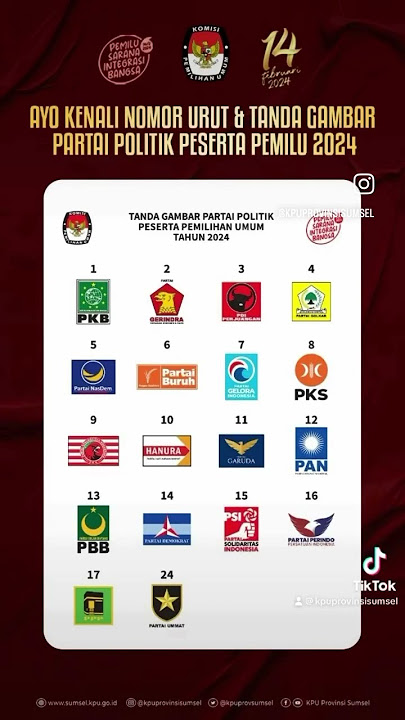 Partai Politik Peserta Pemilu 2024
