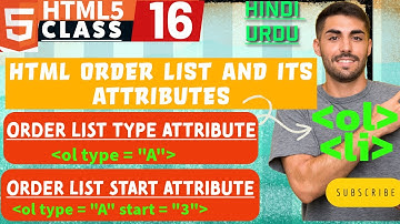 #16 How to make Order List in HTML | HTML Order List Attribute | skillsepisode  #html5