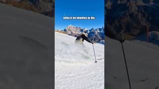 This background in the Dolomites is just unreal 🙇🏻‍♂️ @visittrentino  #skiing #dolomites