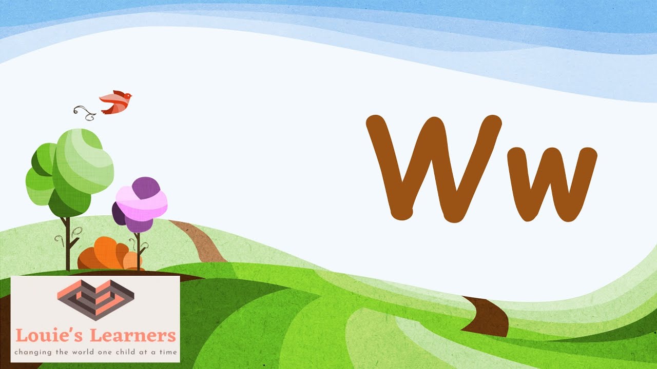 Letter W Visual, Auditory and Art Lesson - YouTube