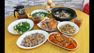 湛江家庭的晚餐｜七菜一汤｜六个菜都是下饭菜