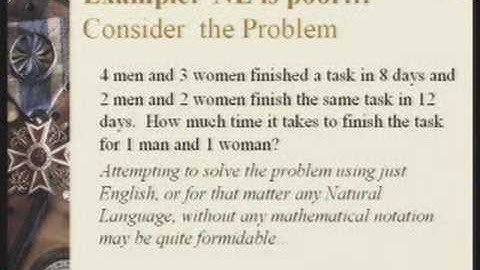 Symbolic Logic Knowledge Representation