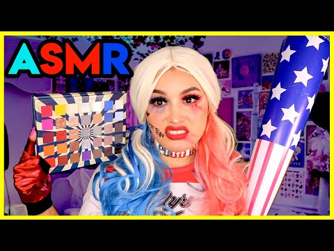 Harley Quinn 🙄 Tu amiga ANTIPÁTICA 💄 TE MAQUILLA para una fiesta de disfraces 😱 I Ges ASMR