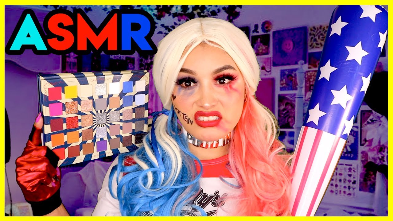 Harley Quinn 🙄 Tu amiga ANTIPÁTICA 💄 TE MAQUILLA para una fiesta de disfraces 😱 I Ges ASMR