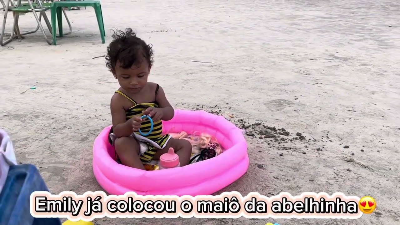 Levei as meninas hoje na praia/ vlog realzão 💕
