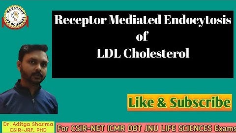 Receptor Mediated Endocytosis of LDL Cholesterol by Dr. Aditya Sharma CSIR-JRF PHD For CSIR-NET ICMR