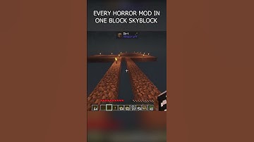 Every Horror Mod In One Block Skyblock Is SCARY #minecraft