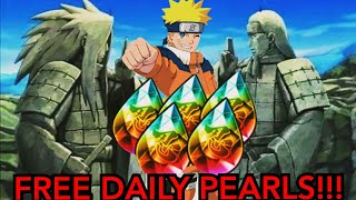 HOW TO GET FREE DAILY NINJA PEARLS?!! NARUTO BLAZING GUIDE!!! screenshot 4