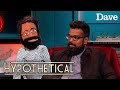 Romesh Ranganathan Fed Up At Wearing A Puppet Of Himself! | Hypothetical