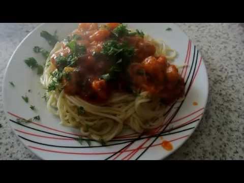 Видео рецепт Запеченные креветки в томатном соусе