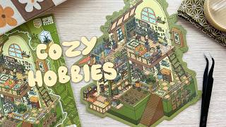 3D Miniature Sticker Scene ✿ [ASMR] DIY Stickers ✿ Cozy Hobbies ✿ Plant Theme
