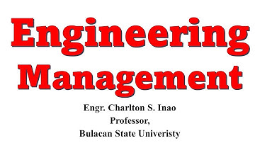 Introduction to Engineering Management ME 4  A  || BulSU ||
