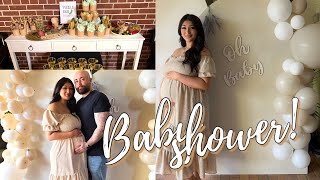 My Baby Shower + Meal Prepping for Post Partum | 34 Weeks Pregnant