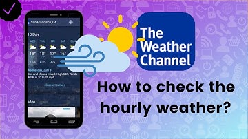 How to check the hourly weather on The Weather Channel?