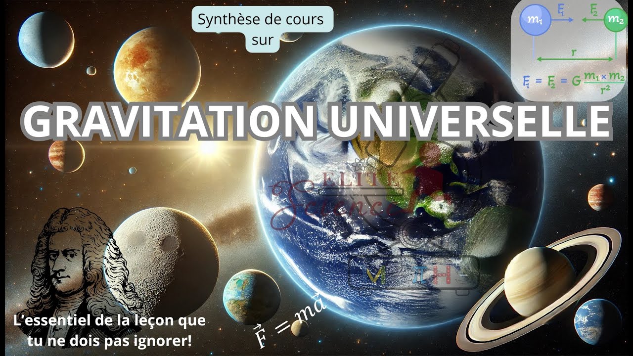 (TS/PC) SYNTHESE DE COURS COMPLET SUR GRAVITATION UNIVERSELLE 🌘🌛🌑💯