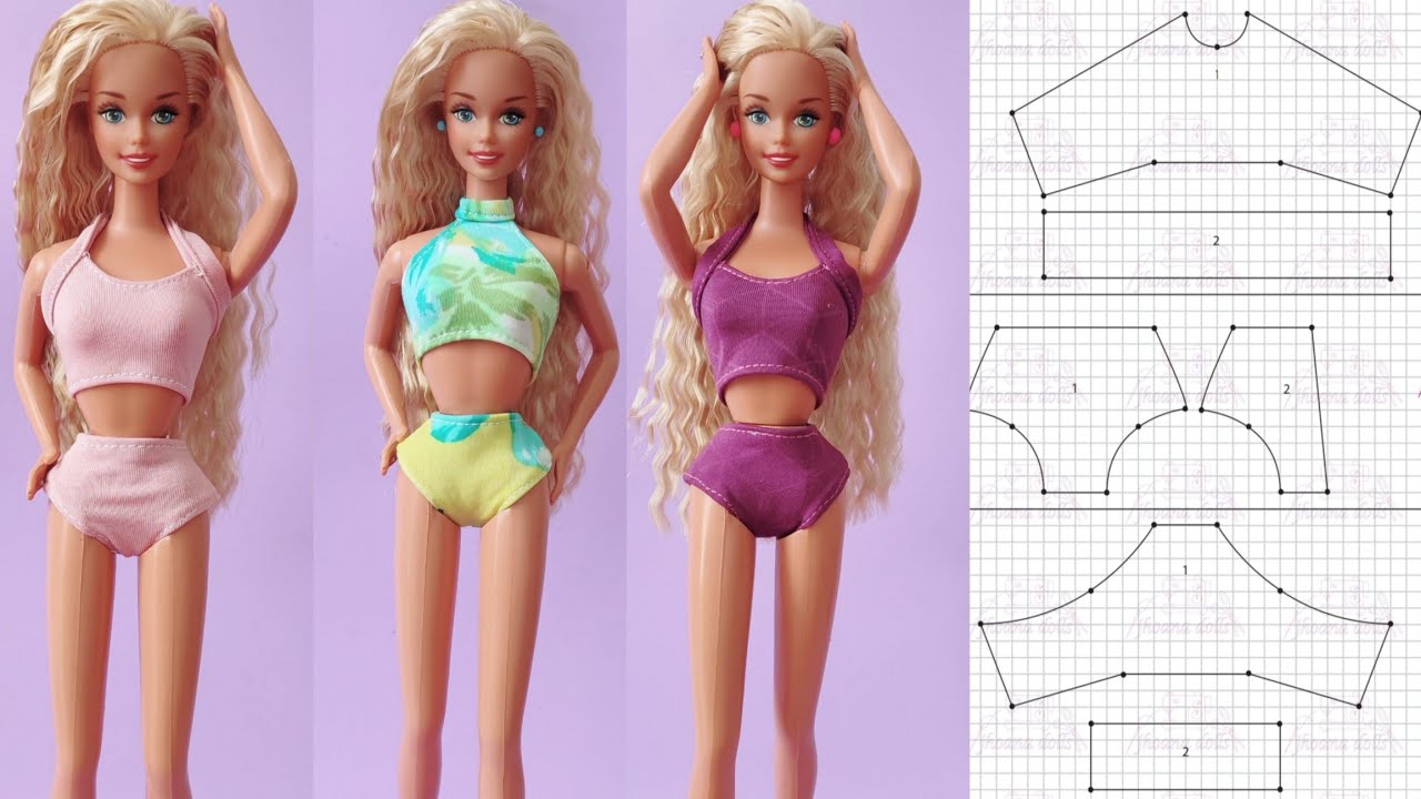 173 bikinis para Barbie antigua(patrones en la descripción)
