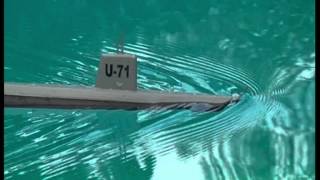 Handmade rubber-band powered submarines 2