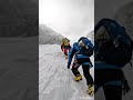 Everest above 7000m 🏔️ | every step is filled with caution 💪 #mountains #everest #shortvideo #nepal