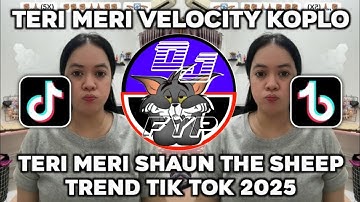 DJ TERI MERI VELOCITY KOPLO KENDANG || TERI MERI SHAUN THE SHEEP REMIX TIKTOK TERBARU 2025 TREND!!