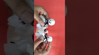 Ghost 👻 | tissue paper ghost 👻 | Halloween craft #shorts #viralvideo #youtubeshorts #ytshorts