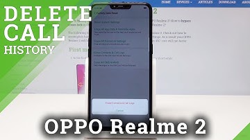 How to Reset Contacts & Call Logs in OPPO Realme 2 - Erase Call History