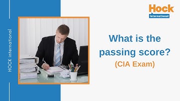 What is the passing score for the CIA exam?