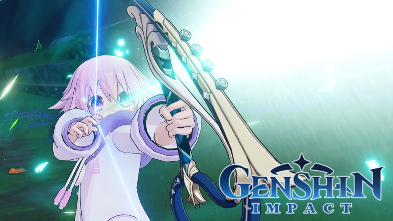 Genshin Impact Skin Mod Showcase: Neptunia - Neptune