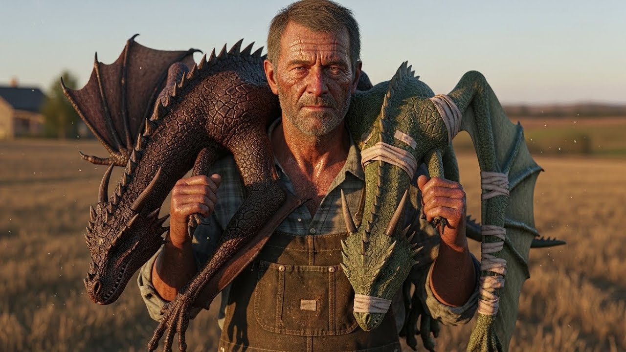 A Human Farmer Lifted Two Broken Dragons — What Grew Between Them Changed Everything