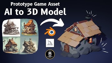 AI Art to 3D Full Modelling - Dwarf Workshop Prototype Game Asset #3d #blender #3dart #3dprinting