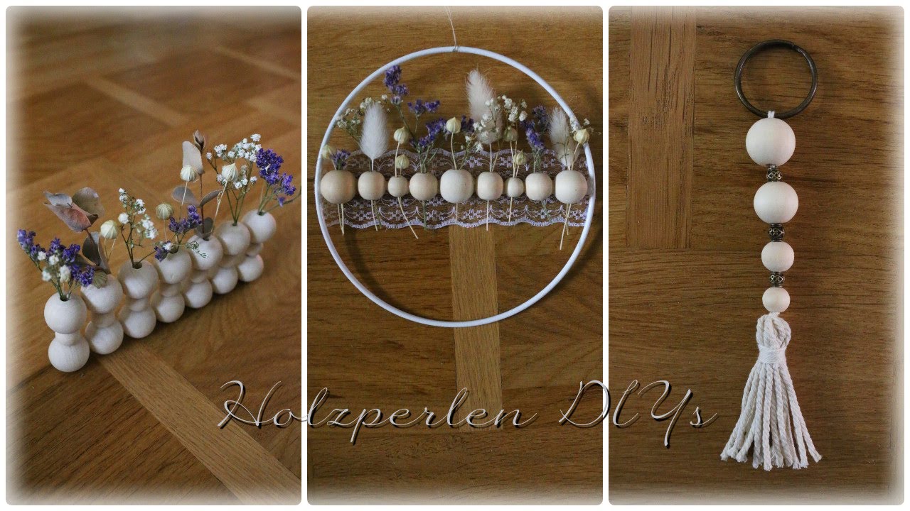 3 Holzperlen DIY´s * Wood Bead Ideas