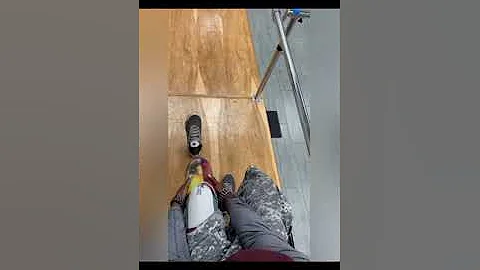 Here we demonstrate how to don a below knee pin system prosthesis…