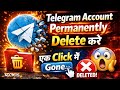 How to Delete Telegram Account Permanently | Telegram Account Delete in One Click (Hindi)
