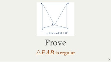 Prove Triangle PAB is Equilateral in a Square | Analytical Geometry Solution