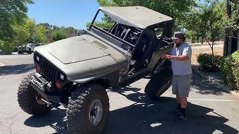 1 ton YJ on 14” 2.0 Fox Coilovers