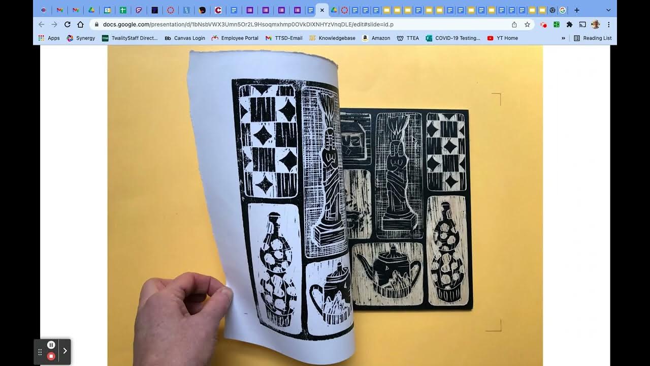 Relief Printmaking Positive and Negative Space Presentation YouTube