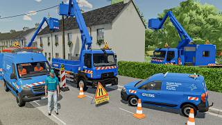 Réparation des Lignes Électriques avec ENEDIS (Camion Nac...