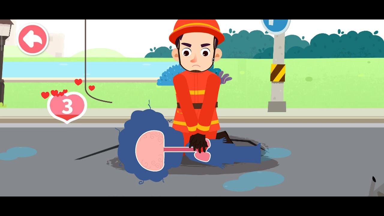 BabyBus Game First Aid Tips Earthquake Electrocuted Child Safety