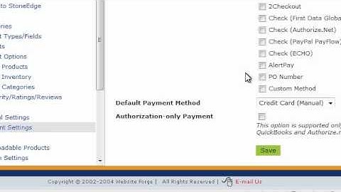 Payment Settings First Data Global Gateway