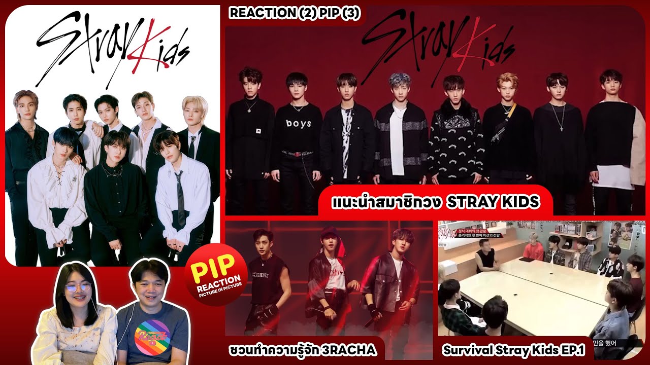 REACTION | Stray Kids - แนะนำสมาชิกวง Stray Kids, 3RACHA และ Survival Stray Kids EP.1 #ชวนเธอมารีแอค