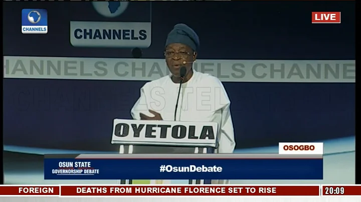 Osun Debate Pt.8 : Oyetola Defends Aregbesola's Same School Uniform Policy