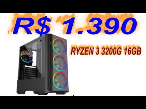 PC Gamer Nível 15 Completo Monitor + Kit Gamer + AMD Ryzen 4650g