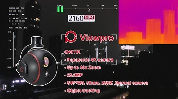 Q40TIR 4K IR + EO Dual Sensor Gimbal Camera Night Vision