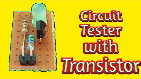 Circuit tester || with BC547 transistor || by es tech knowledge
