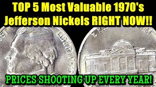 POSSIBLE $10,000 WINFALL! TOP 5 Most Relevant 1970's Nickels You Need To Care About!!