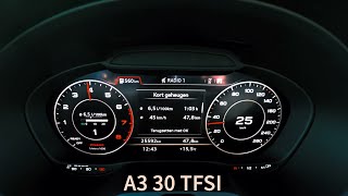 AUDI A3 30 VS 35 VS 40 VS S3 VS RS3 acceleration--0~230 km/h