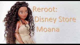 Doll Hair Reroot: Disney Store Moana / Vaiana (by EahBoy)