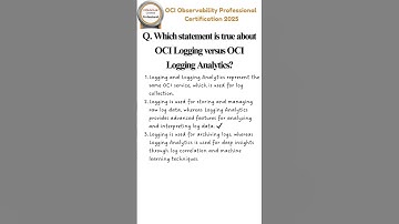 24 | OCI Observability Professional Certification 2025